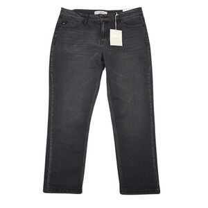 KanCan High Rise Straight Leg Jeans Faded Dark Gray KC7198DG Womens 11 29‎ NEW